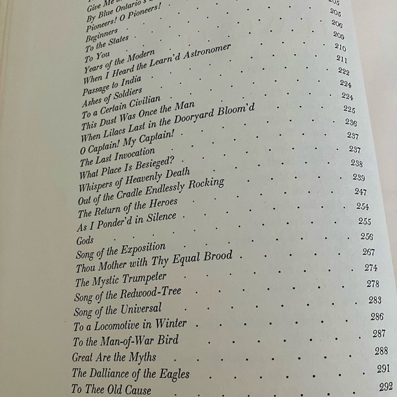 WALT WHITMAN LEAVES OF GRASS COPYRIGHT 1940 DOUBLEDAY DORAN &CO PRINTED IN USA - Picture 11 of 16
